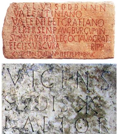 2 römische Inschriften